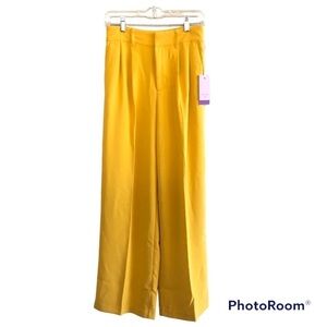 Sergio Hudson x Target Yellow High-Waist Wide Leg Tailored Trousers - Size XS